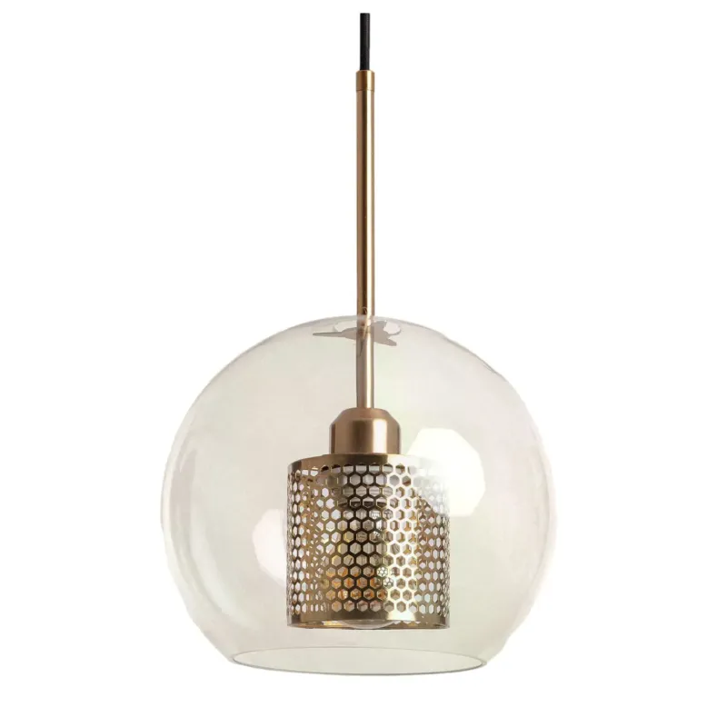 Wysoka jakość Lampa Wisząca Złota Szklana Abruzzo Nobile E27 ABR-Z0N-E27 - Abruzzo