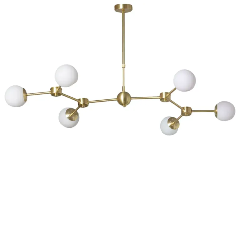Lampa Sufitowa Złota Kule Mleczne Abruzzo Ricardo 6xE27 ABR-LWR-6XE27 - Abruzzo Ograniczona ilość