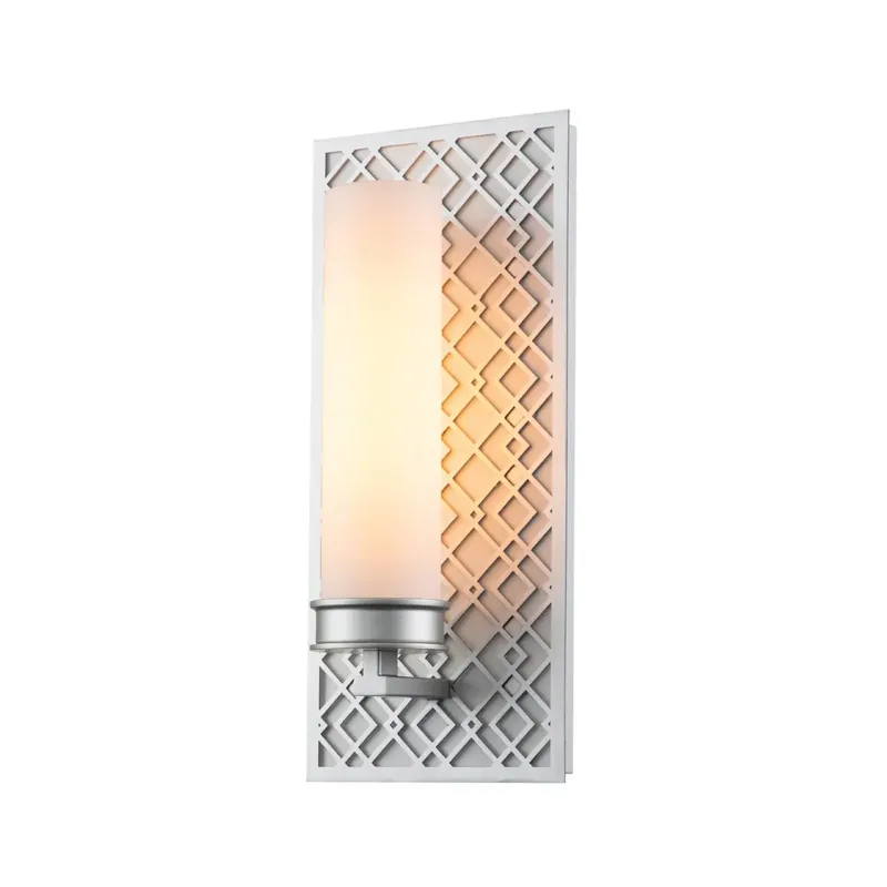 Kinkiet metalowy srebrny ażurowy ZIGGY1-LS z serii ZIGGY - Elstead Lighting Zniżka