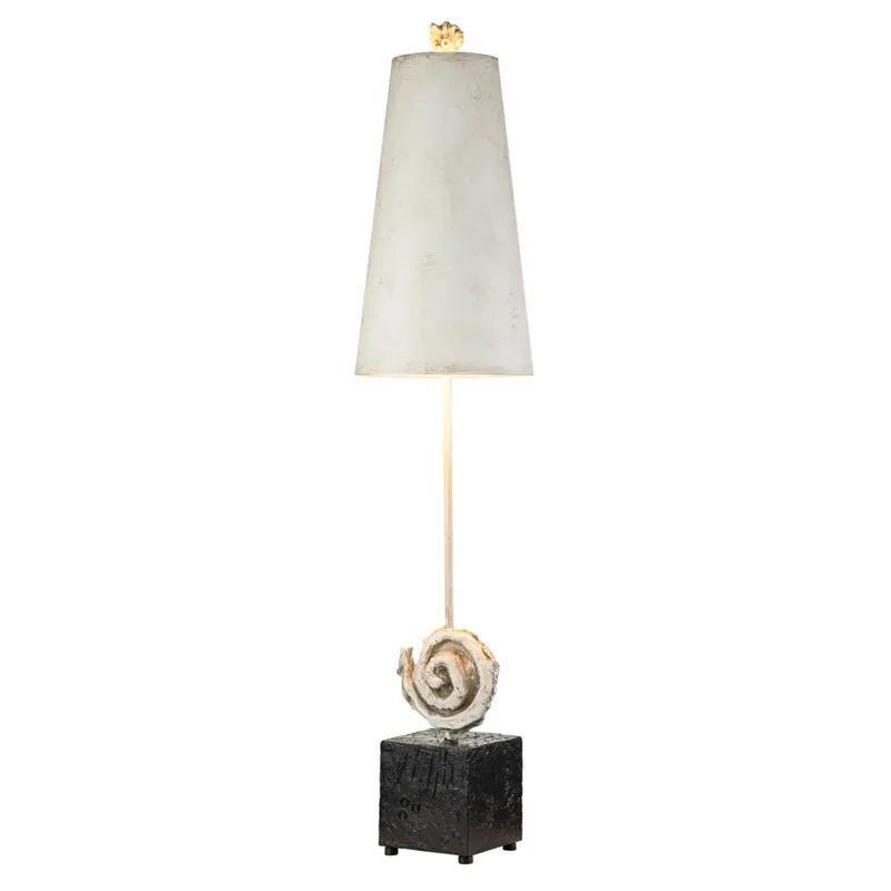 Lampa stołowa metalowa biało-czarna 99cm FB-SWIRL-TL z serii SWIRL - Elstead Lighting Ekspresowa dostawa