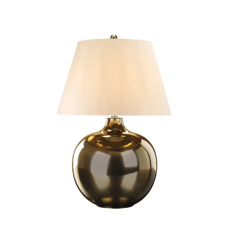 Tylko do końca tygodnia Lampa stołowa porcelanowa brązowa z abażurem OTTOMAN-TL-IV z serii OTTOMAN - Elstead Lighting