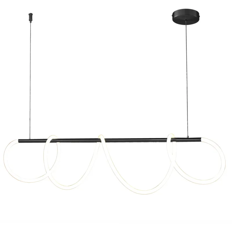 Wysoka jakość Lampa stylowa wisząca FANTASIA LED czarna 120 cm ST-9282P/L1black - Step Into Design