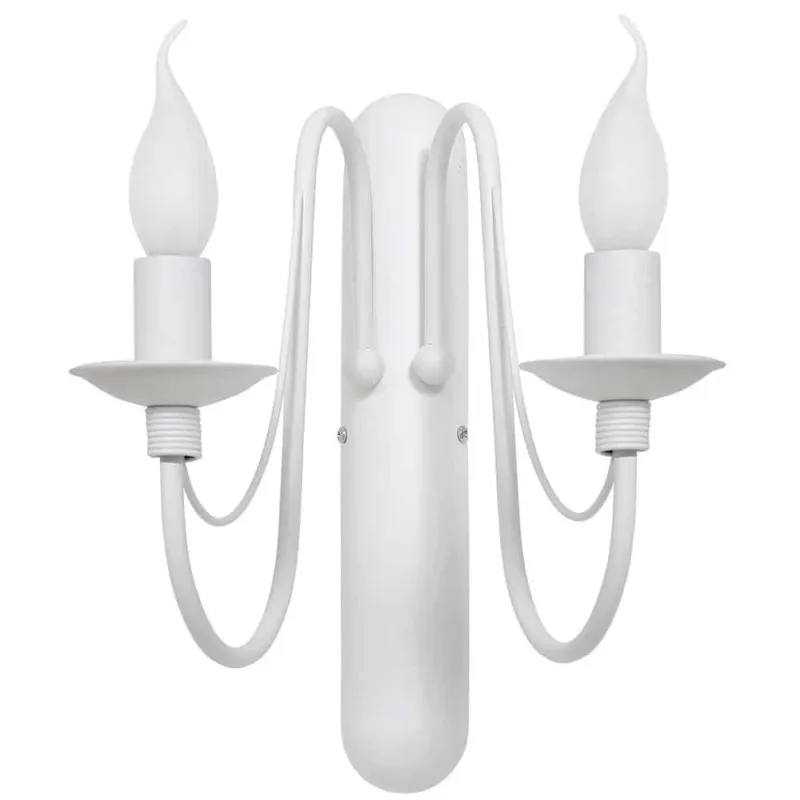 Oferta limitowana Aldex Kinkiet metalowy biały 2-punktowy 397D z serii RÓŻA
