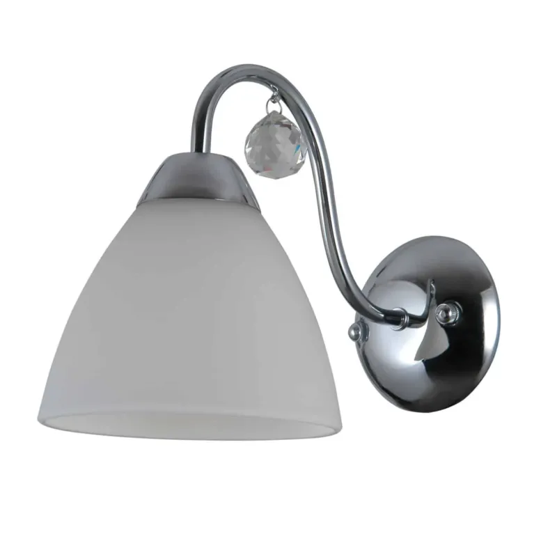 Tylko dziś Kinkiet chromowany szklany z kryształkiem WL-5643-1 z serii Lugano - Lampy Italux