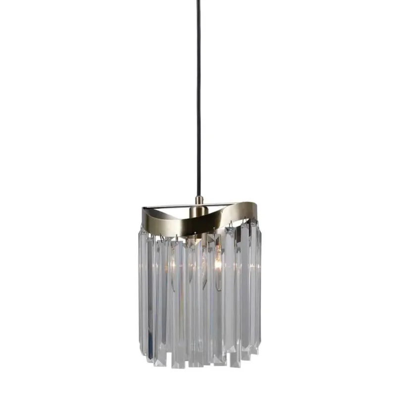 Super okazja Lampa wisząca kryształowa antyczny brąz 18cm PND-44544-1 z serii SABRIGA - Lampy Italux