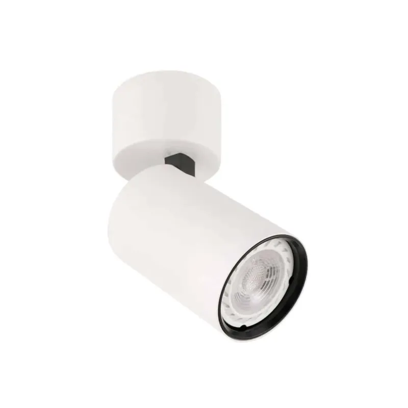 Oferta czasowa Reflektor sufitowy metalowy biały z czarnym akcentem SPL-2846-1SC-WH z serii LACONI - Lampy Italux