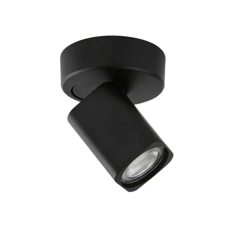 Reflektor sufitowy metalowy czarny regulowany SPL-4492-1B BL z serii Senova - Lampy Italux Ekspresowa dostawa