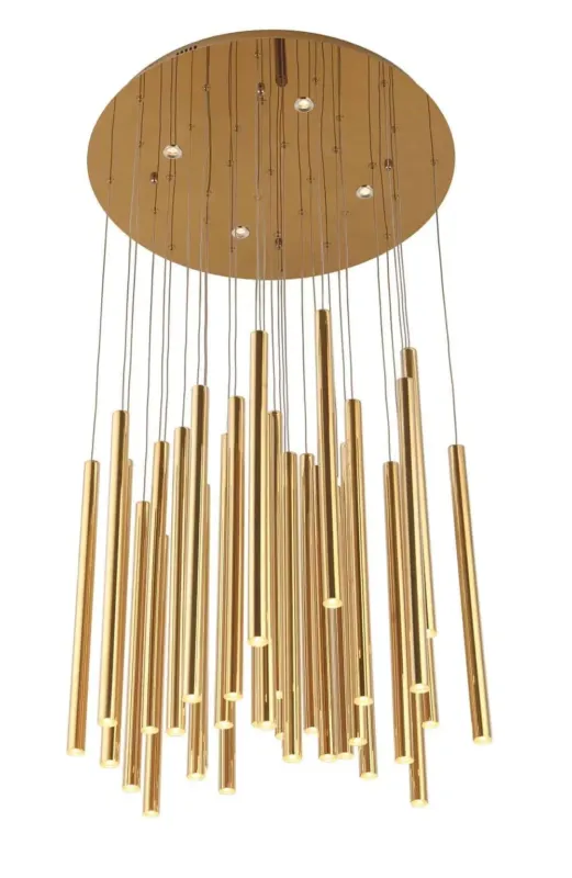 Lampa designerska wisząca ORGANIC ZŁOTA P0242D - MaxLight Oferta limitowana