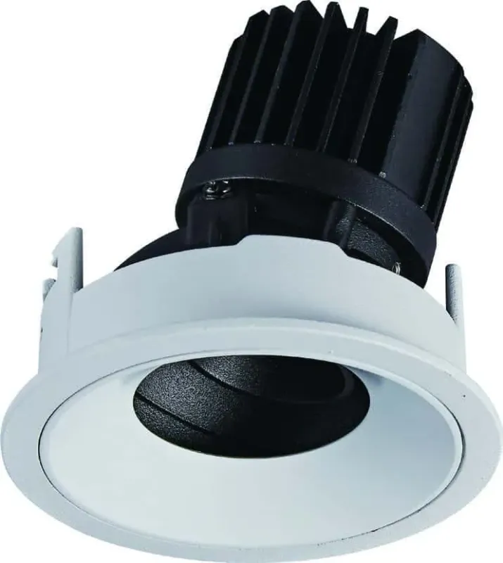 Popularny Lampa wpuszczana okrągła GALEXO BIAŁA H0106 - MaxLight