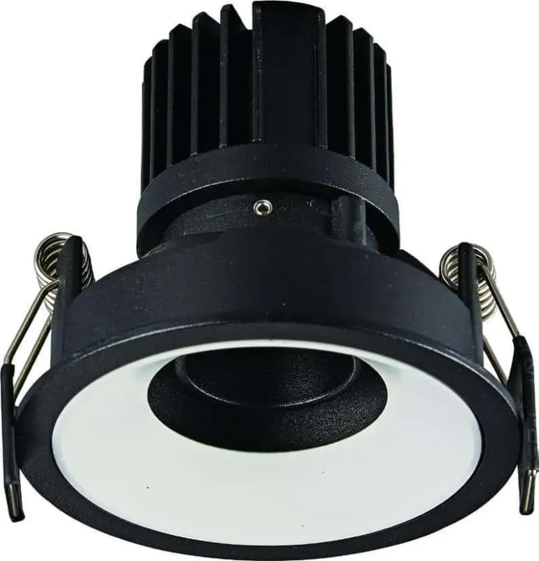 Lampa wpuszczana okrągła GALEXO CZARNA H0107 - MaxLight Nowość