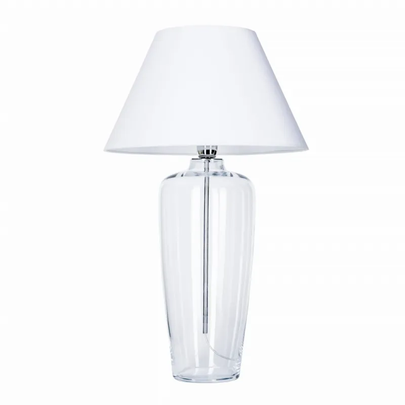 Oferta Lampa stołowa piękna z białym abażurem BILBAO WHITE L019031215 - 4concepts