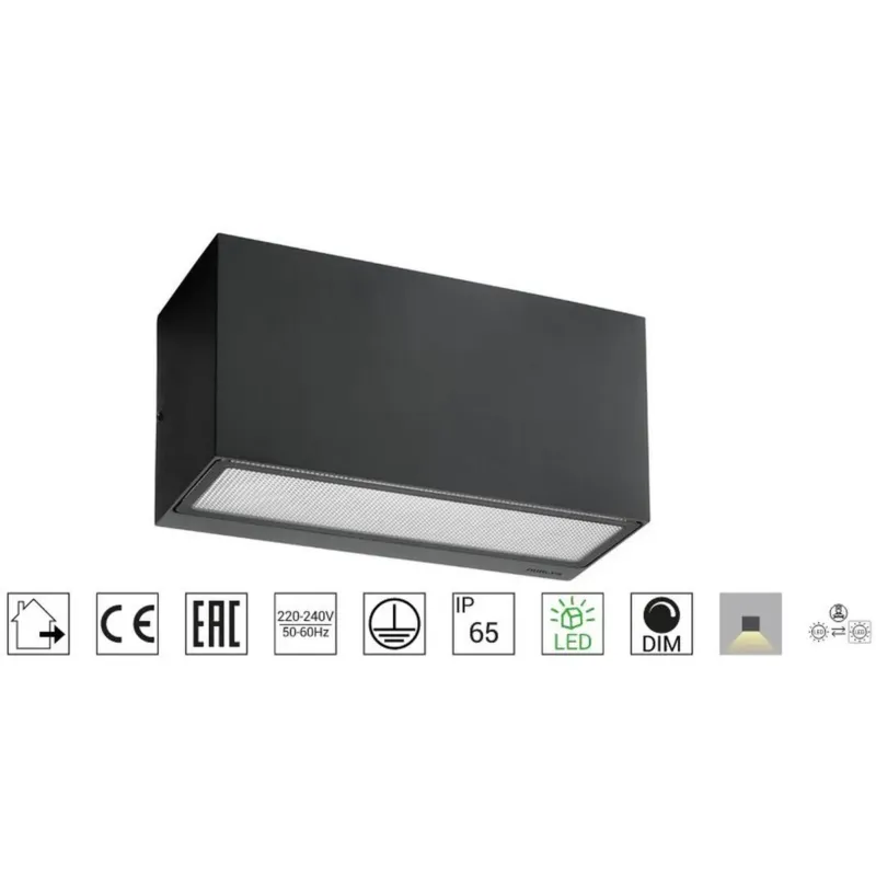 Bezpieczna płatność Kinkiet ASKER 1726 BLACK LED - Norlys