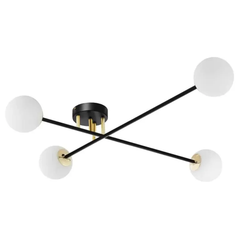 Lampa sufitowa designerska ASTRA 4 10775402 czarna - Kaspa Okazja