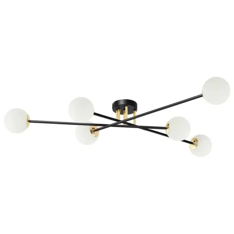 Lampa sufitowa designerska ASTRA 6 10776602 czarna - Kaspa Bezpieczne zakupy