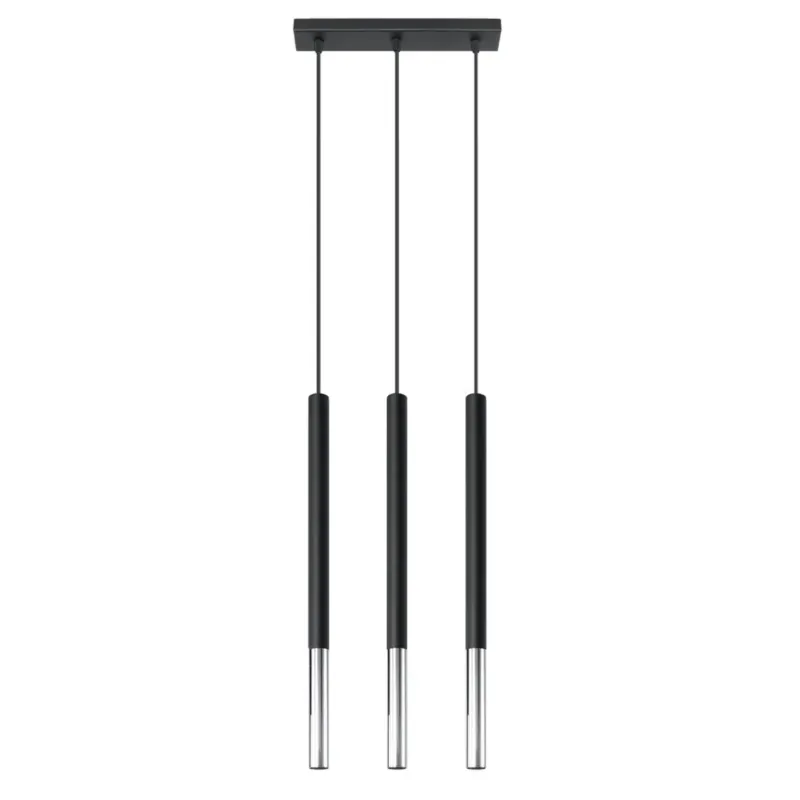 Lampa wisząca MOZAICA 3L czarny/chrom SL.0886 - Sollux Ekspresowa dostawa