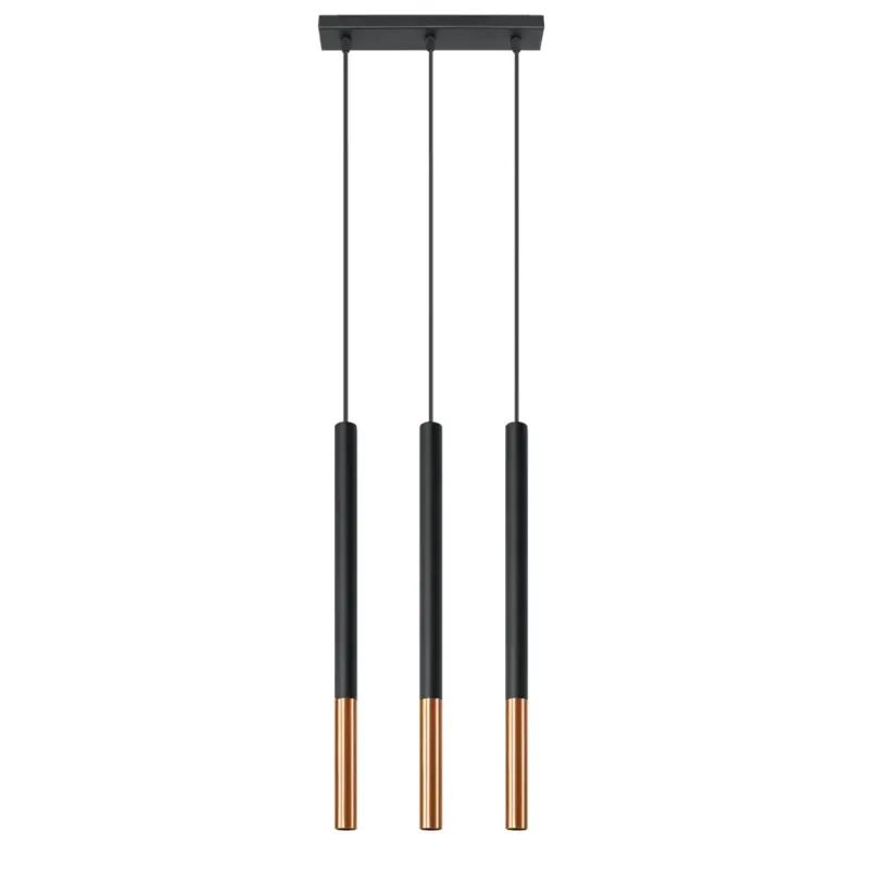 Lampa wisząca MOZAICA 3L czarny/miedź SL.0889 - Sollux Taniej