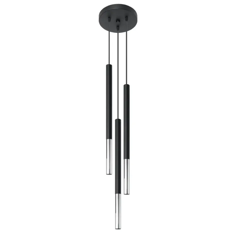 Lampa wisząca MOZAICA 3P czarny/chrom SL.0887 - Sollux Zamów teraz