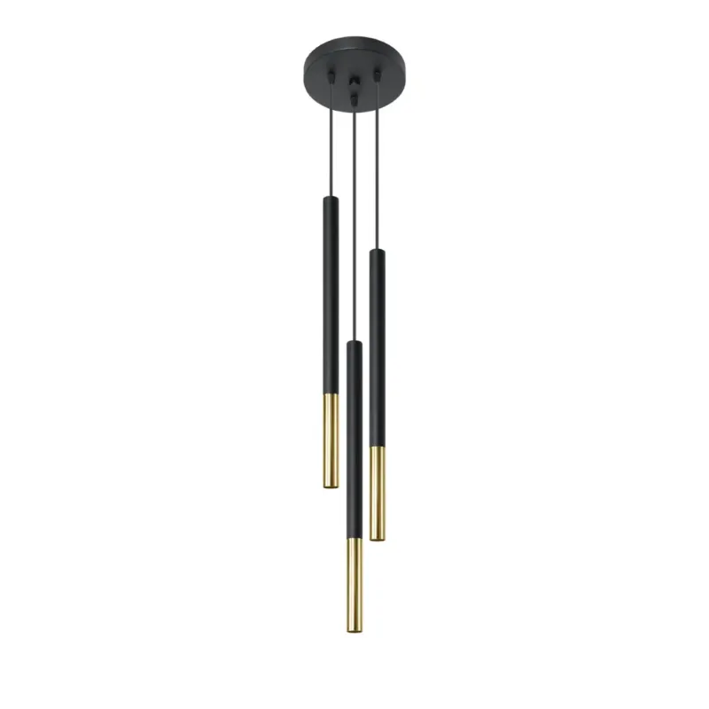 Lampa wisząca MOZAICA 3P czarny/złoto SL.0893 - Sollux Zamów dziś