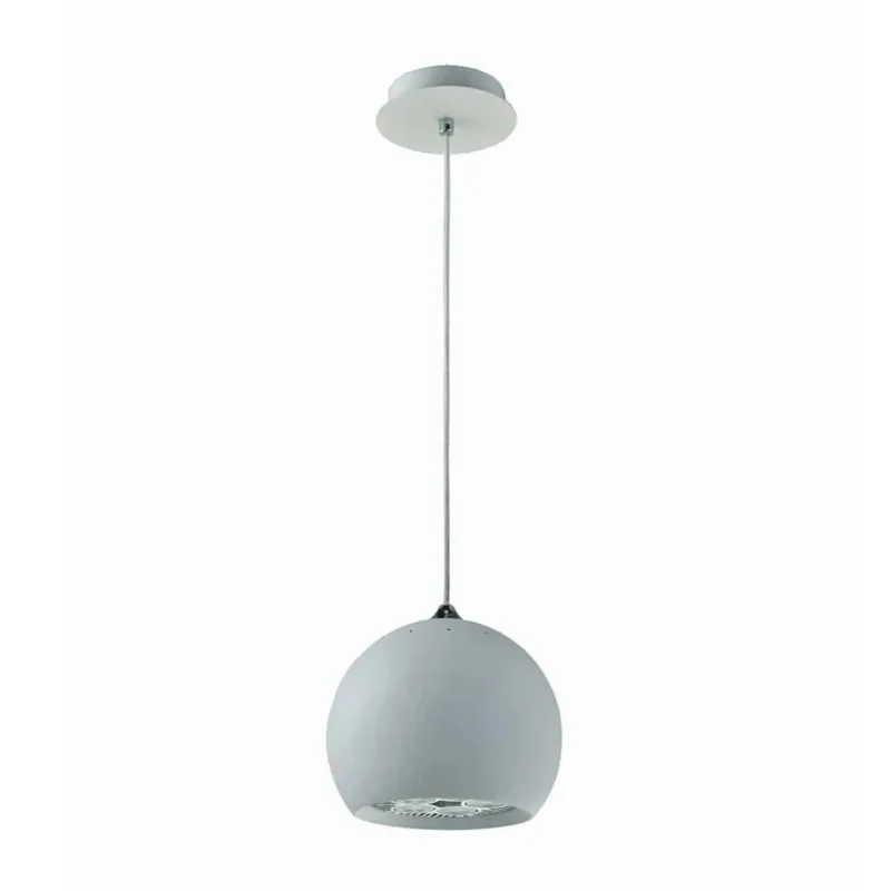 Lampa wisząca metalowa biała kulista 20cm FH5951BJ-200 WH z serii REGINA - Lampy Italux Darmowy zwrot