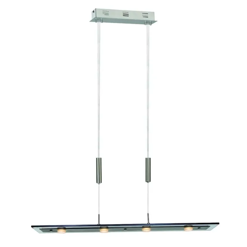 Oferta limitowana Lampa wisząca szklana dymiona 4-punktowa P0795A z serii SAVIO - Lampy Italux