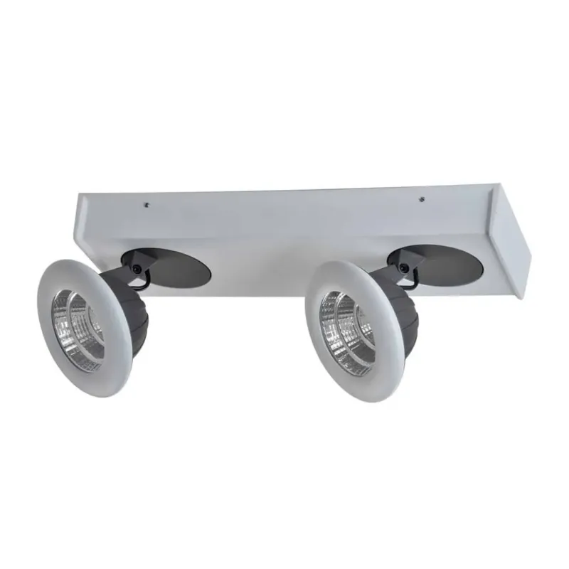 Taniej Plafon metalowy biało-szary 2-punktowy FH31782A13 z serii CATALINA - Lampy Italux