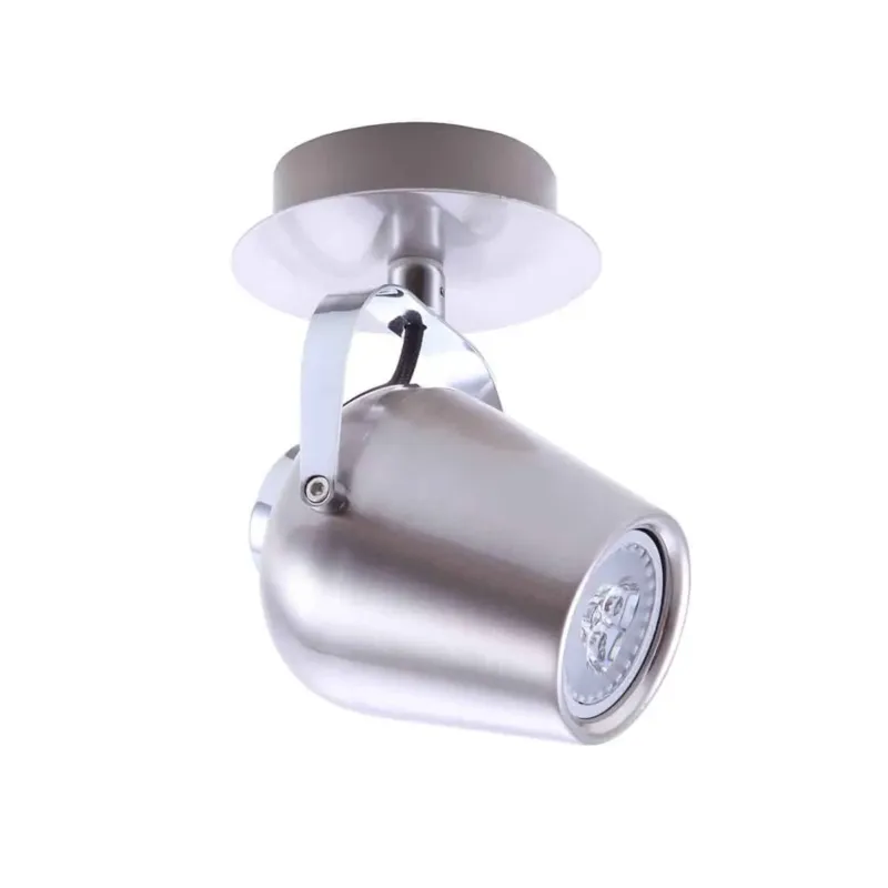 Ekspresowa dostawa Reflektor sufitowy metalowy srebrny regulowany FH541A1BJ z serii JOSIE - Lampy Italux