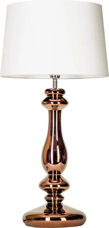 Lampa stołowa miedziana podstawa + biały klosz VERSAILLES L204261228 - 4concepts Zamów dziś