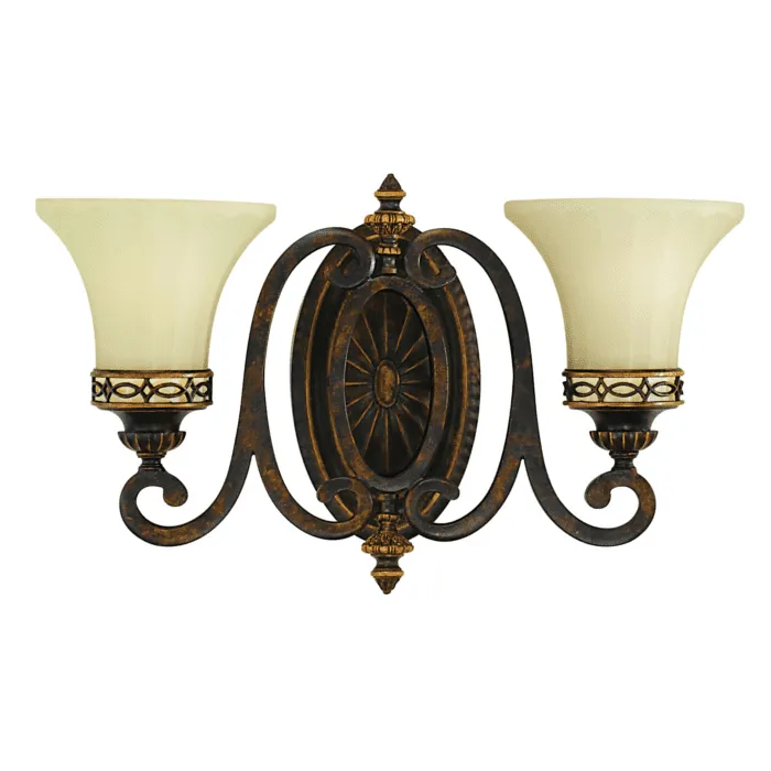 Kinkiet metalowy brązowy 2-punktowy FE/DRAWINGRM2/B z serii DRAWING ROOM - Elstead Lighting Wyprzedaż