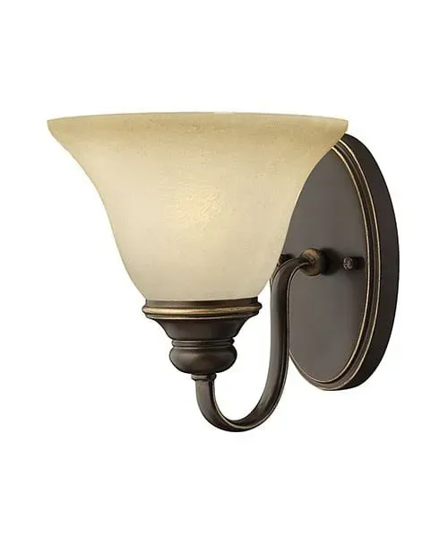 Kinkiet metalowy brązowy ze szklanym kloszem HK/CELLO1 z serii CELLO - Elstead Lighting Cena promocyjna