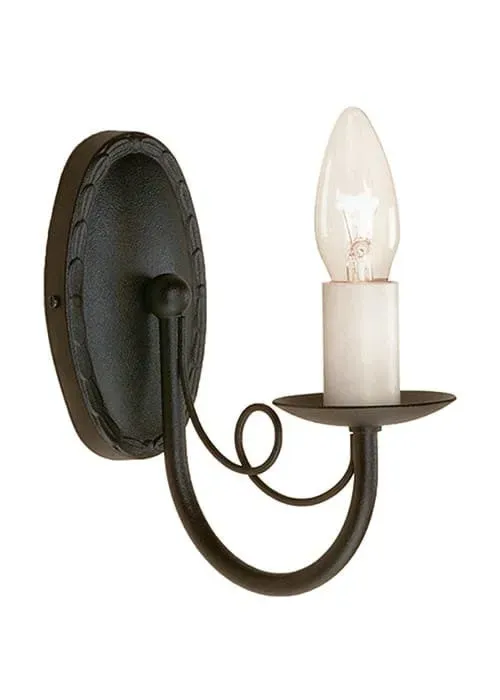 Bestseller Kinkiet metalowy czarny 1-punktowy MN1 z serii MINSTER - Elstead Lighting