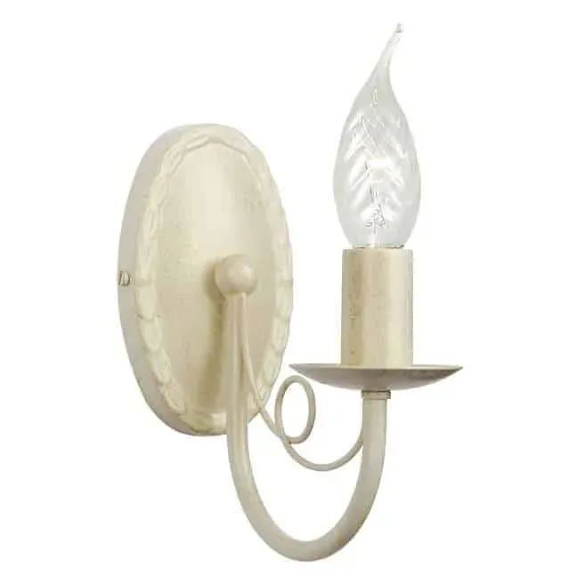 Kinkiet metalowy ecru 1-punktowy MN1 IV/GOLD z serii MINSTER - Elstead Lighting Oferta