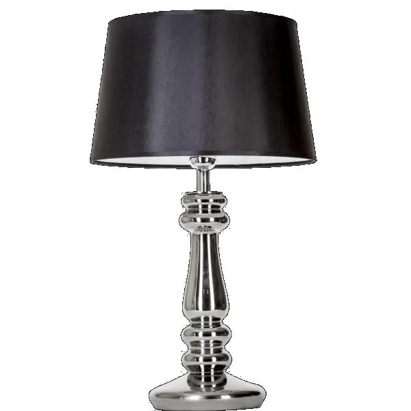 Lampa stołowa z czarnym kloszem PETIT TRIANON PLATINUM L051161249 - 4concepts Rabat