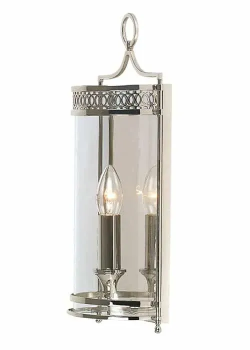 Kinkiet chromowany szklany 41cm GH/WB PN z serii GUILDHALL - Elstead Lighting Ostatnie sztuki