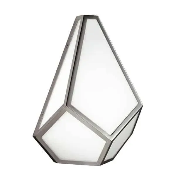 Kinkiet metalowy geometryczny srebrny FE/DIAMOND1 z serii DIAMOND - Elstead Lighting Wyjątkowa oferta