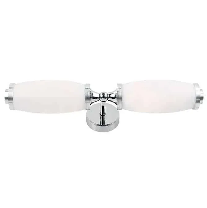 Darmowy zwrot Kinkiet łazienkowy chromowany szklany 2-punktowy ELIOT BATH/ELIOT2 PC z serii ELIOT - Elstead Lighting