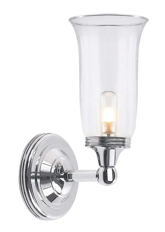 Kinkiet łazienkowy chromowany szklany IP44 AUSTEN2 PC z serii AUSTEN - Elstead Lighting Wybór klientów