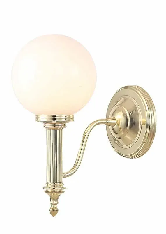 Kinkiet łazienkowy złoty szklany IP44 CARROLL4 PB z serii CARROLL - Elstead Lighting Oferta limitowana