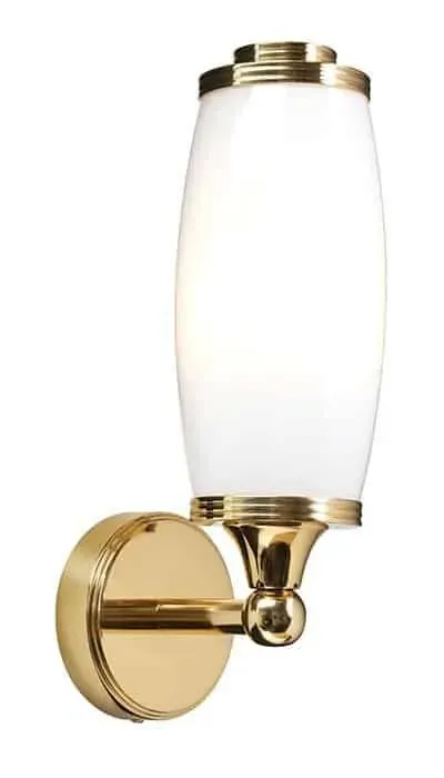 Dostępne od ręki Kinkiet łazienkowy złoty szklany IP44 ELIOT BATH/ELIOT1 PB z serii ELIOT - Elstead Lighting