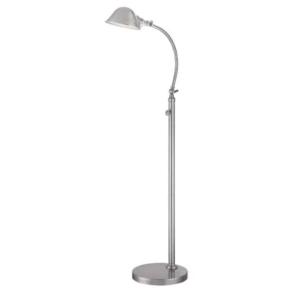 Lampa podłogowa metalowa srebrna z regulacją QZ/THOMPSON/FLBN z serii THOMPSON - Elstead Lighting Ekspresowa dostawa
