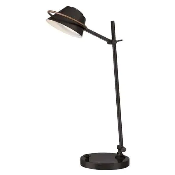 Cena promocyjna Lampa stołowa metalowa brązowa z regulacją QZ/SPENCER/TL WT z serii SPENCER - Elstead Lighting