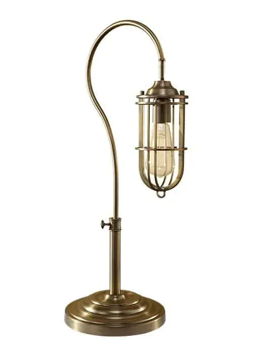 Lampa stołowa metalowa mosiężna industrialna FE/URBANRWL/TL1 z serii URBAN RENEWAL - Elstead Lighting Szybka dostawa