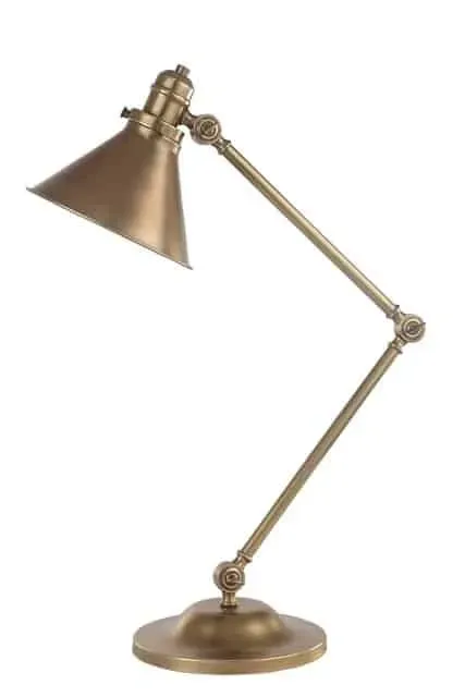 Lampa stołowa metalowa mosiężna regulowana PROVENCEPV/TL AB z serii PROVENCE - Elstead Lighting Zamów dziś