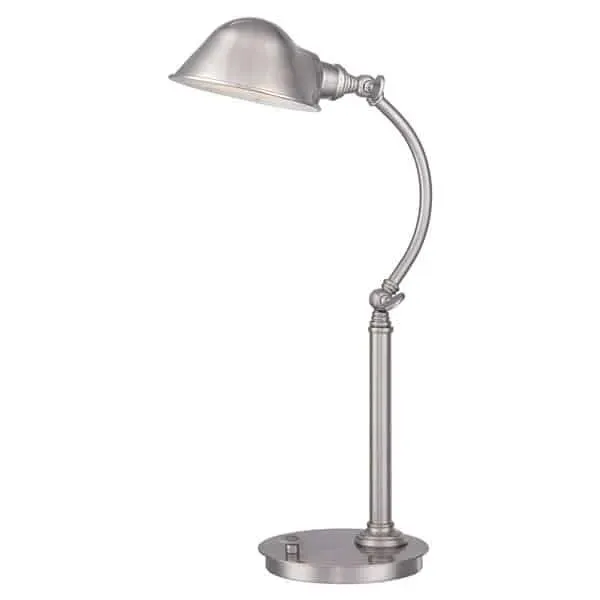Lampa stołowa metalowa srebrna regulowana QZ/THOMPSON/TLBN z serii THOMPSON - Elstead Lighting Kup teraz