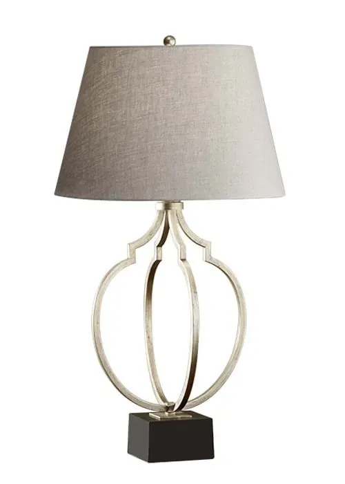 Lampa stołowa metalowa z beżowym abażurem FE/GRANDEUR TL z serii GRANDEUR - Elstead Lighting Obniżka ceny