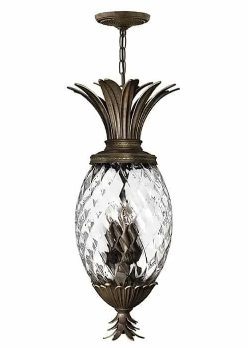 Lampa wisząca brązowa szklana 4-punktowa HK/PLANT4/P PZ z serii PLANTATION - Elstead Lighting Okazja