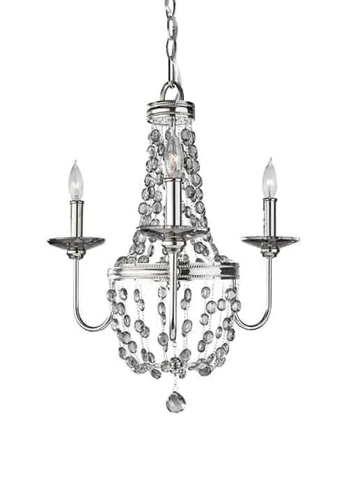 Lampa wisząca chromowana kryształowa 3-punktowa FE/MALIA3 z serii MALIA - Elstead Lighting Hit sprzedaży