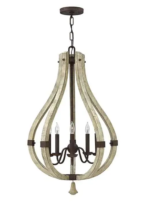 Lampa wisząca drewniana 5-punktowa HK/MIDDLEFIELD5 z serii MIDDLEFIELD - Elstead Lighting Hit cenowy