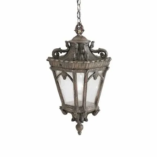 Lampa wisząca klasyczna metalowa brązowa 3-punktowa KL/TOURNAI8/XL z serii TOURNAI - Elstead Lighting Bestseller