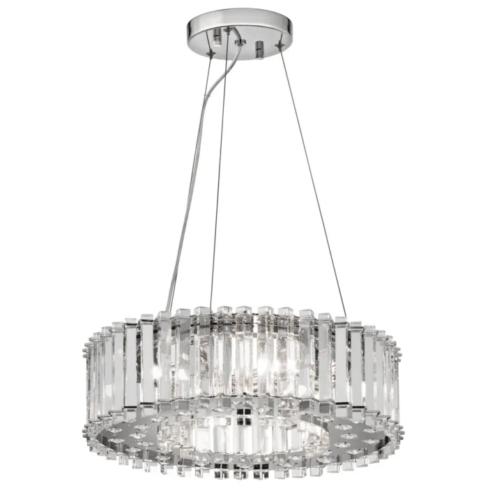 Lampa wisząca kryształowa chromowana 6-punktowa EKL/CRSTSKYE/P/A z serii CRYSTAL SKY - Elstead Lighting Cena promocyjna