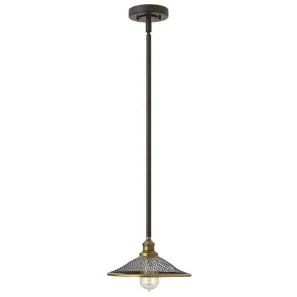 Bestseller Lampa wisząca loft metalowa brązowo-mosiężna HK/RIGBY/P KZ z serii RIGBY - Elstead Lighting